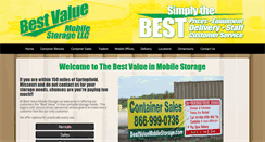 Desktop Screenshot of bestvaluemobilestorage.com