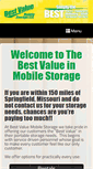 Mobile Screenshot of bestvaluemobilestorage.com